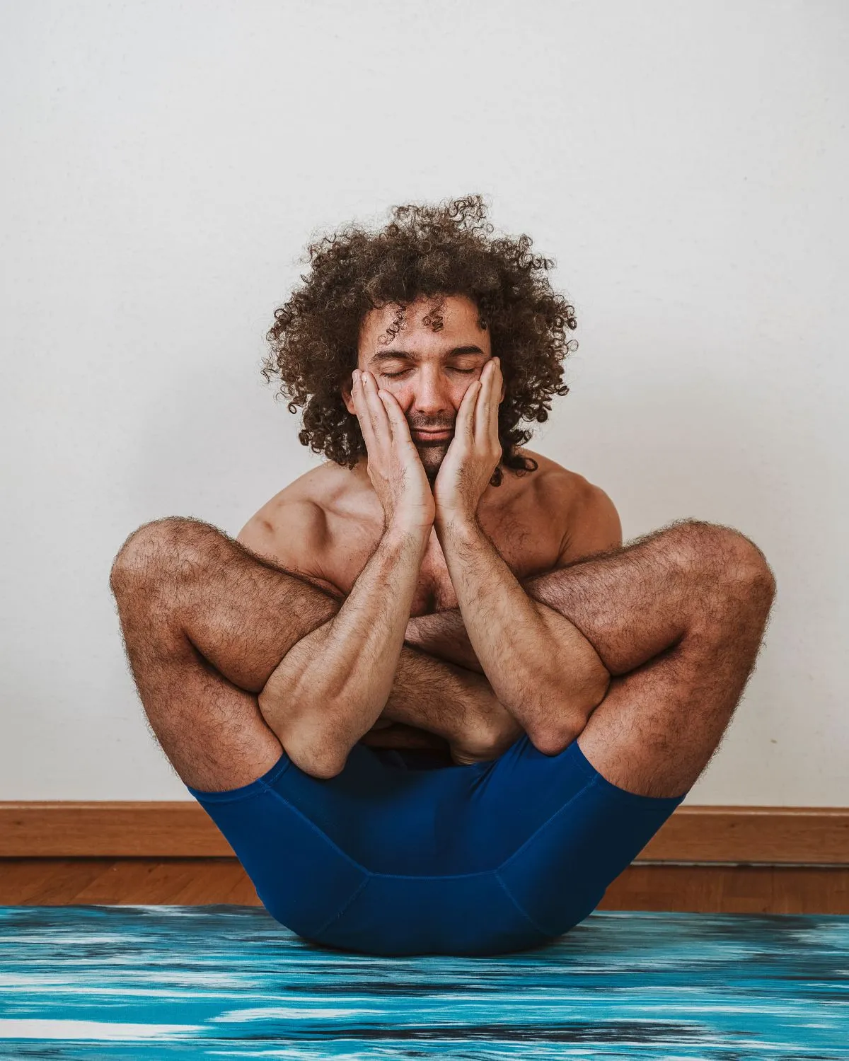 Momento di quiete al termine della pratica yoga
